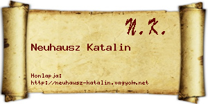 Neuhausz Katalin névjegykártya